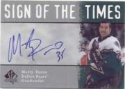 2000-01 SP Authentic Sign of the Times #MT Marty Turco