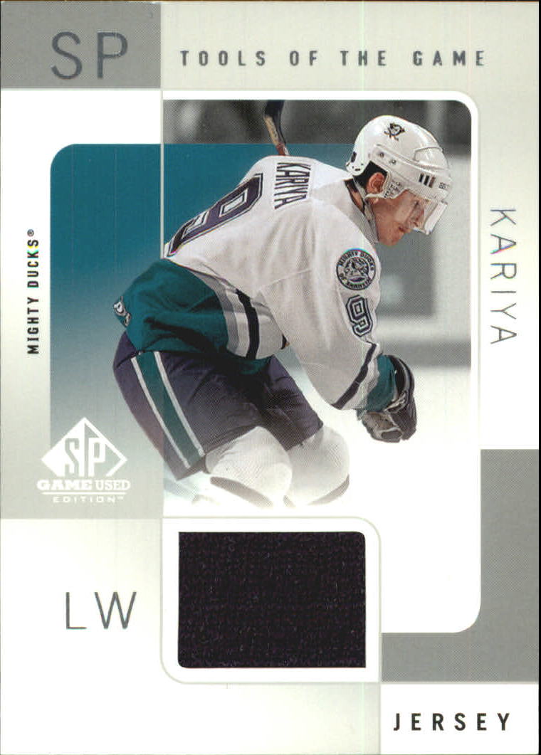2000-01 SP Game Used Tools of the Game #PK Paul Kariya