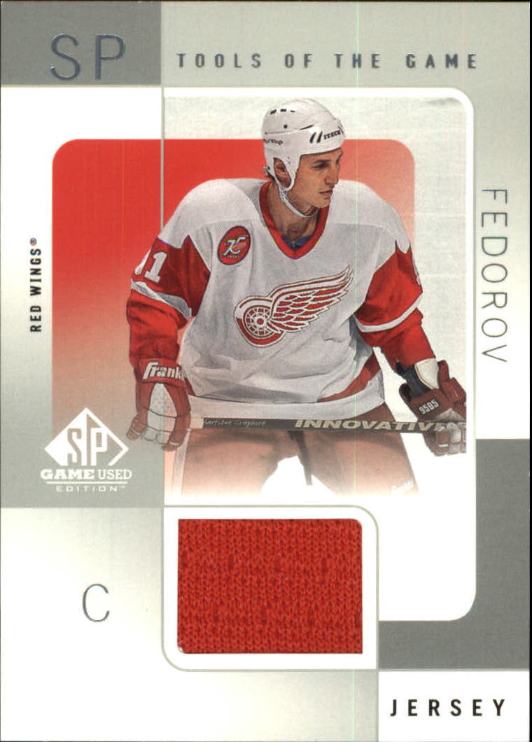 2000-01 SP Game Used Tools of the Game #SF Sergei Fedorov