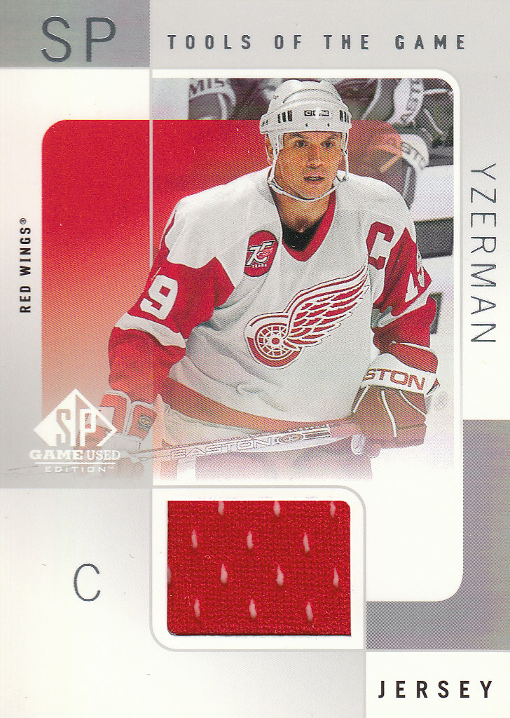 2000-01 SP Game Used Tools of the Game #SY Steve Yzerman