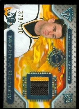 2000-01 Titanium Game Gear Patches #143 Matthew Barnaby/400
