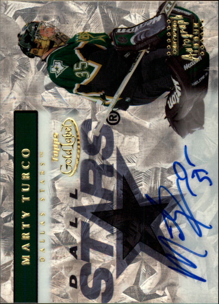 2000-01 Topps Gold Label Autographs #GLAMT Marty Turco