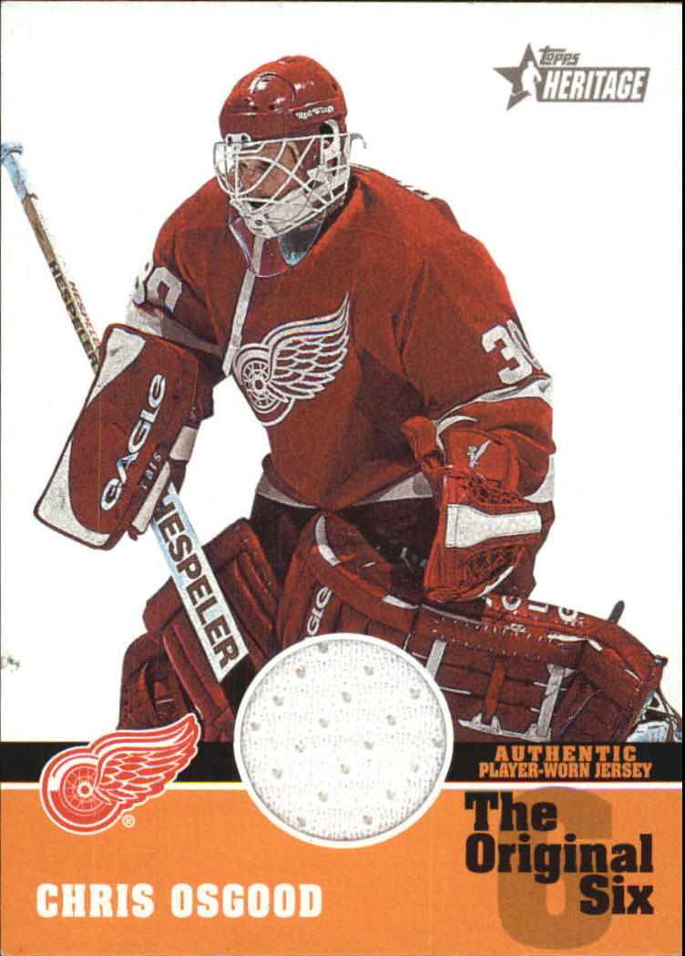 2000-01 Topps Heritage Original Six Relics #OSJCO Chris Osgood J