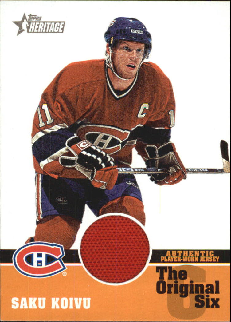 2000-01 Topps Heritage Original Six Relics #OSJSK Saku Koivu J