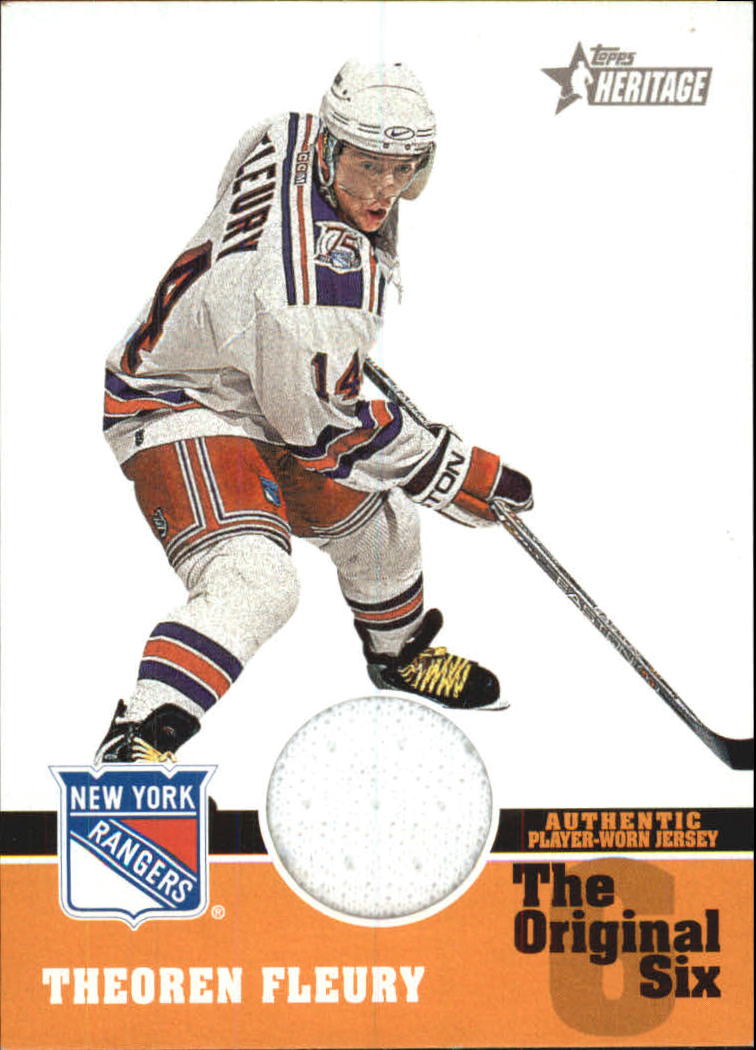 2000-01 Topps Heritage Original Six Relics #OSJTF Theo Fleury J
