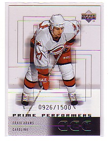 2000-01 Upper Deck Ice #84 Craig Adams RC