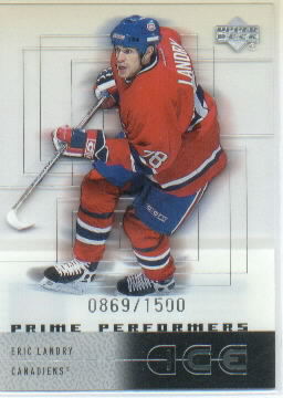 2000-01 Upper Deck Ice #91 Eric Landry RC