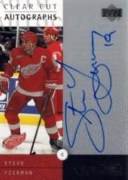 2000-01 Upper Deck Ice Clear Cut Autographs #SY Steve Yzerman