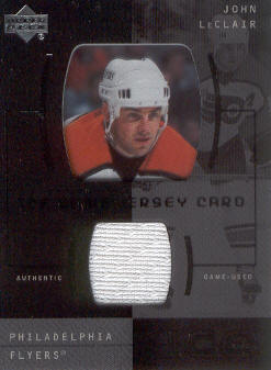 2000-01 Upper Deck Ice Game Jerseys #JCJL John LeClair