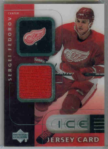 2000-01 Upper Deck Ice Game Jerseys #JCSF Sergei Fedorov