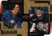 2000-01 Upper Deck Legends Legendary Collection Gold #18 G.Perreault/D.Hasek