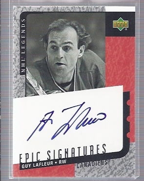 2000-01 Upper Deck Legends Epic Signatures #GL Guy Lafleur