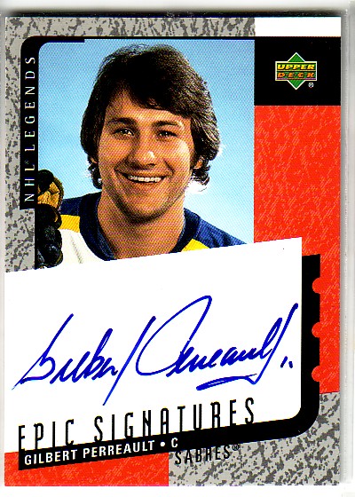 2000-01 Upper Deck Legends Epic Signatures #GP Gilbert Perreault