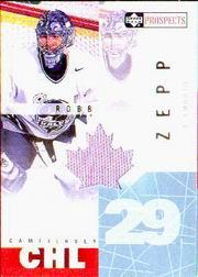2000-01 UD CHL Prospects Game Jerseys #RZ Rob Zepp
