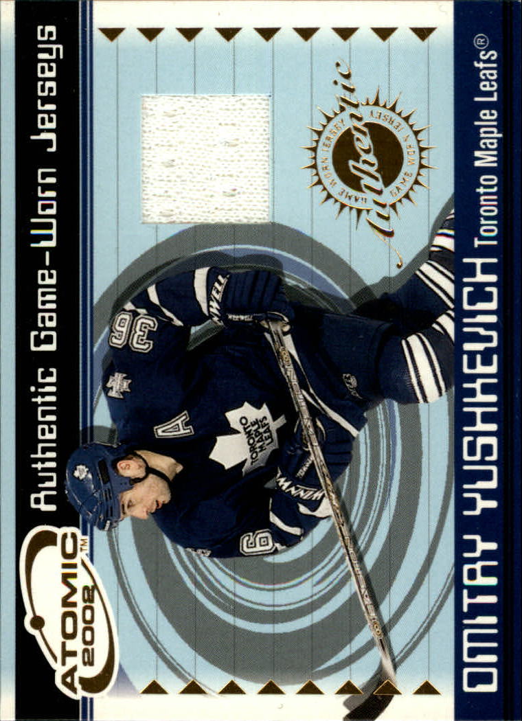 2001-02 Atomic Jerseys #49 Dimitri Yushkevich