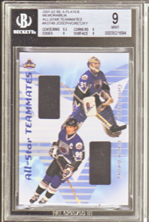 2001-02 BAP Memorabilia All-Star Teammates #AST49 Wayne Gretzky/Curtis Joseph