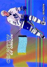 2001-02 BAP Memorabilia Country of Origin #CO54 Mats Sundin