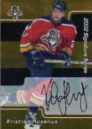 2001-02 BAP Signature Series Autographs Gold #212 Kristian Huselius