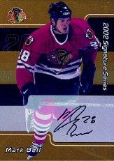 2001-02 BAP Signature Series Autographs Gold #230 Mark Bell