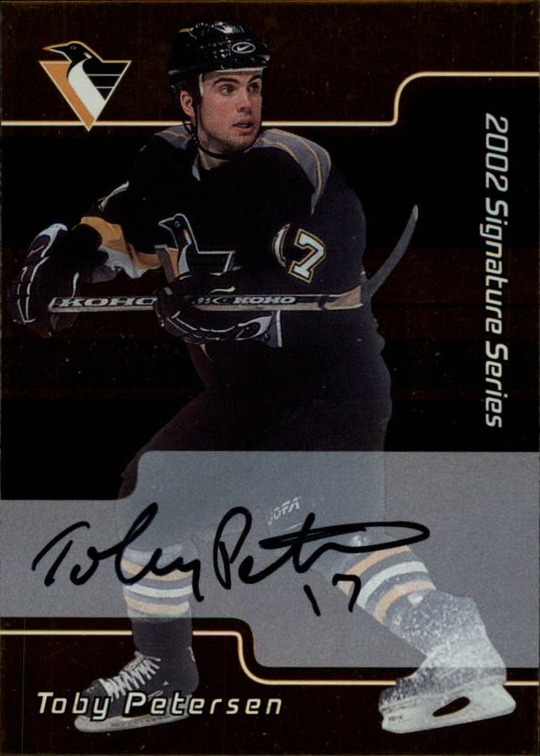 2001-02 BAP Signature Series Autographs Gold #244 Toby Petersen
