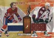 2001-02 BAP Ultimate Memorabilia Retro Trophies #20 Guy Lafleur/Joe Sakic/Lester B. Pearson Award