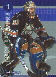 2001-02 Between the Pipes He Shoots He Saves Points #5 Olaf Kolzig 1pt.
