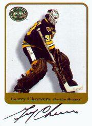 2001-02 Greats of the Game Autographs #60 Gerry Cheevers