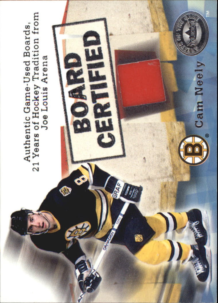 2001-02 Greats of the Game Board Certified #4 Cam Neely