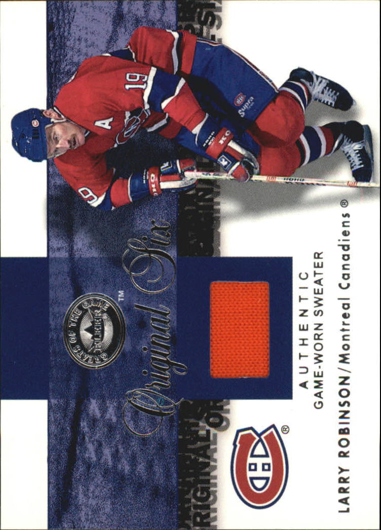 2001-02 Greats of the Game Jerseys #5 Larry Robinson