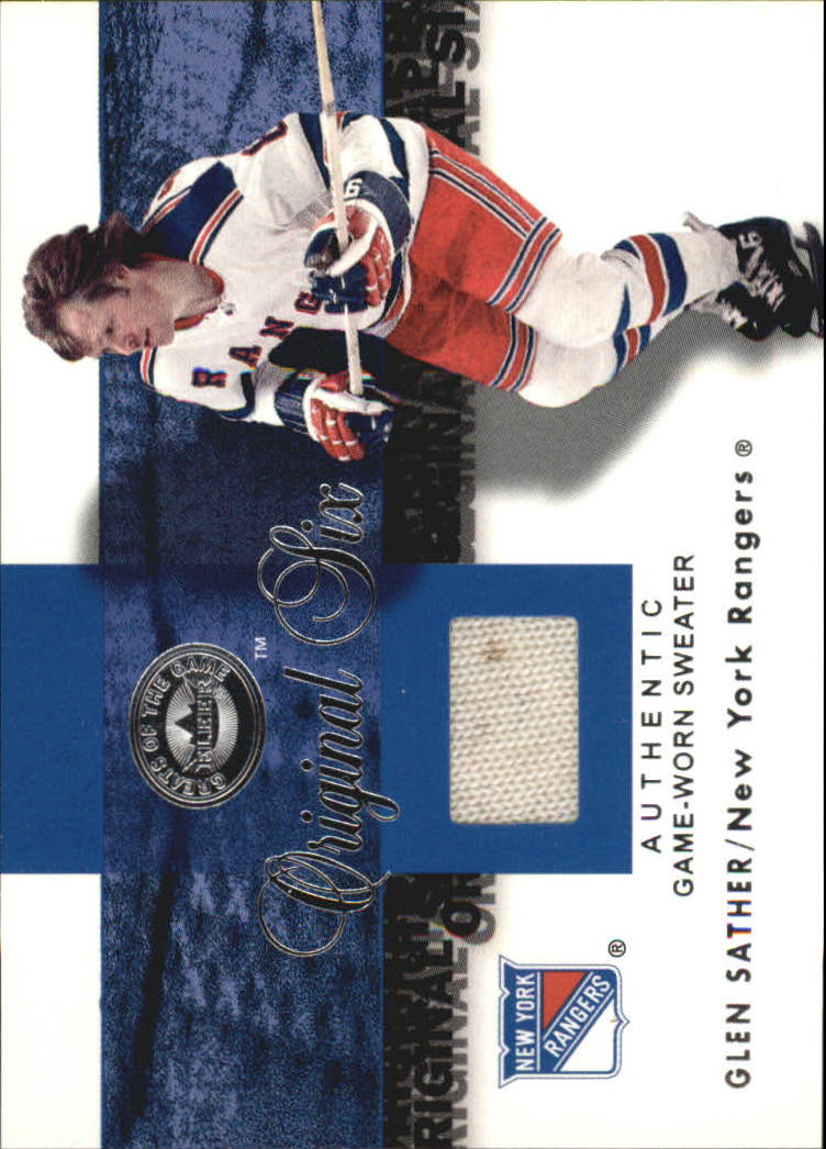 2001-02 Greats of the Game Jerseys #7 Glen Sather