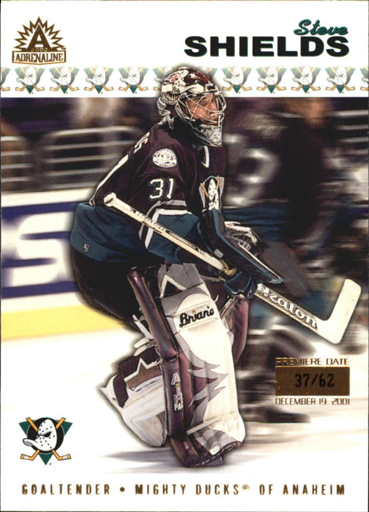 2001-02 Pacific Adrenaline Premiere Date #5 Steve Shields