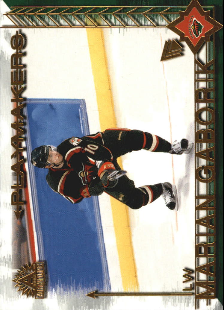 2001-02 Pacific Adrenaline Playmakers #6 Marian Gaborik