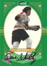 2001-02 Parkhurst Autographs #PA43 Dave Schultz/90