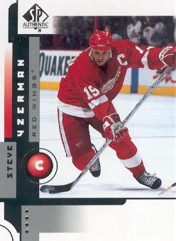 2001-02 SP Authentic #28 Steve Yzerman