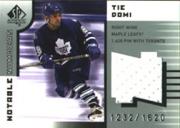 2001-02 SP Authentic Jerseys #NNTD Tie Domi/1620