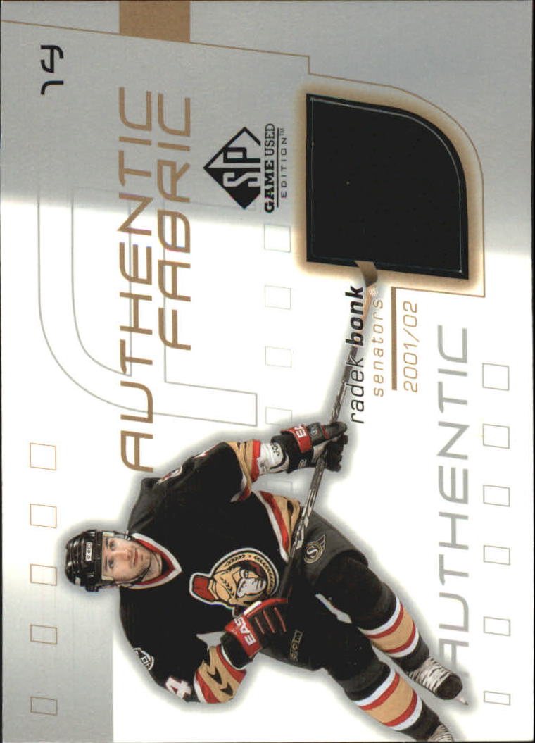 2001-02 SP Game Used Authentic Fabric #AFBN Radek Bonk