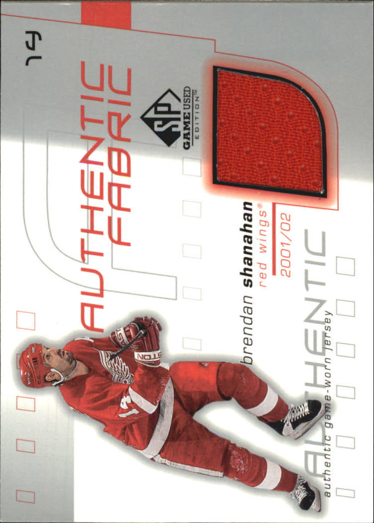 2001-02 SP Game Used Authentic Fabric #AFBS Brendan Shanahan