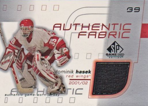 2001-02 SP Game Used Authentic Fabric #AFDH Dominik Hasek