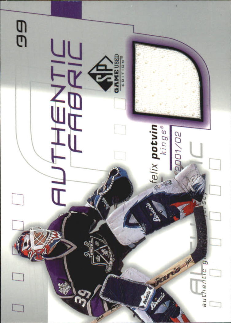 2001-02 SP Game Used Authentic Fabric #AFFP Felix Potvin