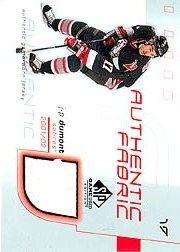 2001-02 SP Game Used Authentic Fabric #AFJO Jose Theodore