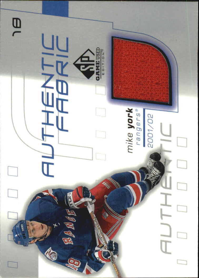 2001-02 SP Game Used Authentic Fabric #AFMY Mike York