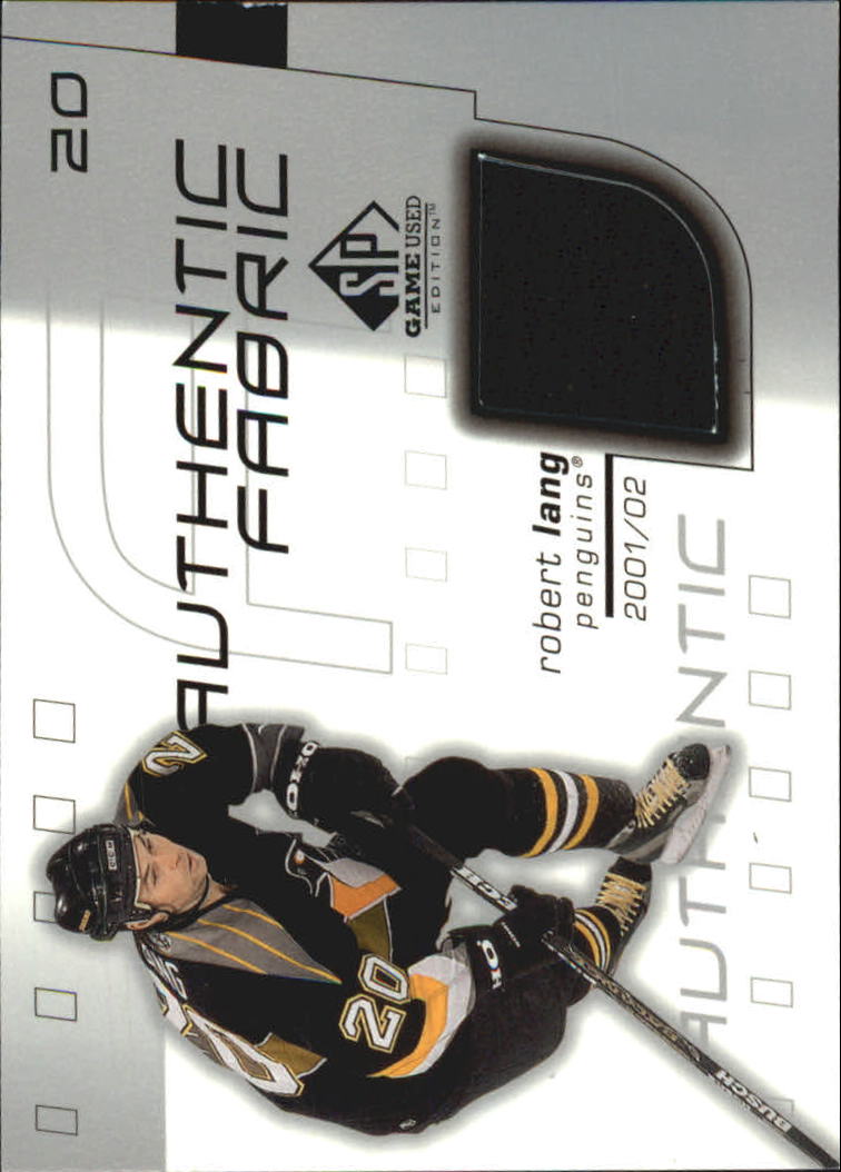 2001-02 SP Game Used Authentic Fabric #AFRL Robert Lang