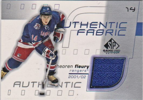 2001-02 SP Game Used Authentic Fabric #AFTF Theo Fleury