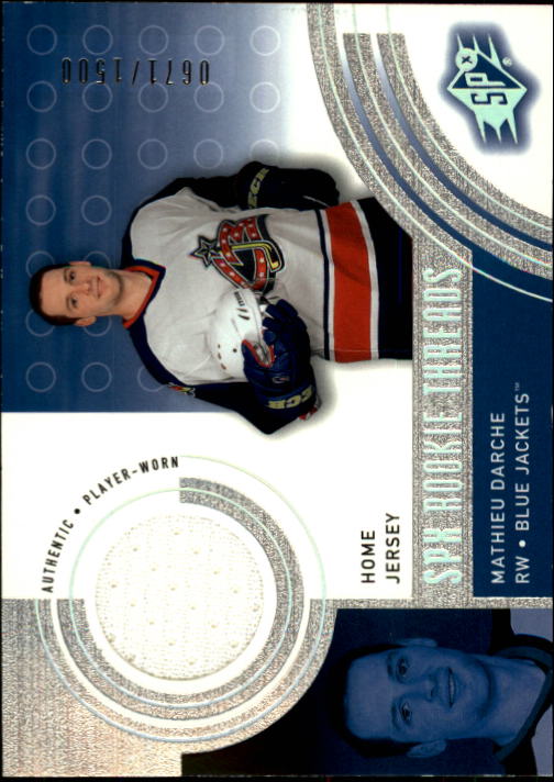 2001-02 SPx #137H Mathieu Darche HM/1500 RC