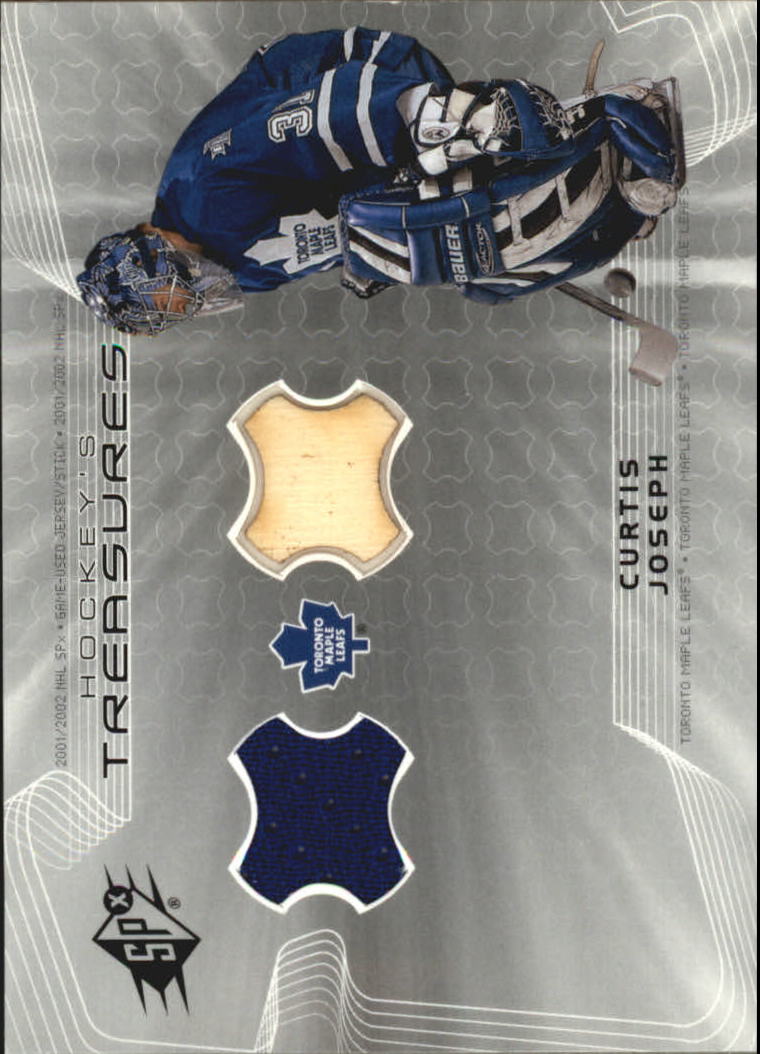 2001-02 SPx Hockey Treasures #HTCJ Curtis Joseph