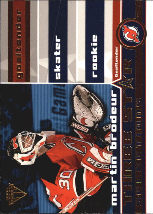2001-02 Titanium Three-Star Selections #5 Martin Brodeur