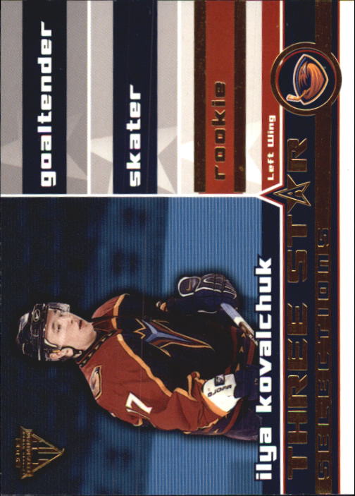 2001-02 Titanium Three-Star Selections #22 Ilya Kovalchuk