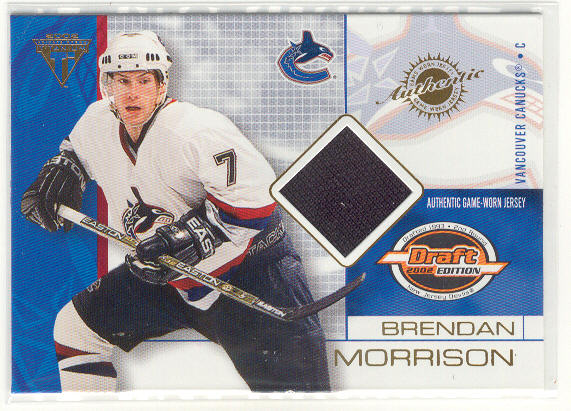 2001-02 Titanium Draft Day Edition #95 Brendan Morrison
