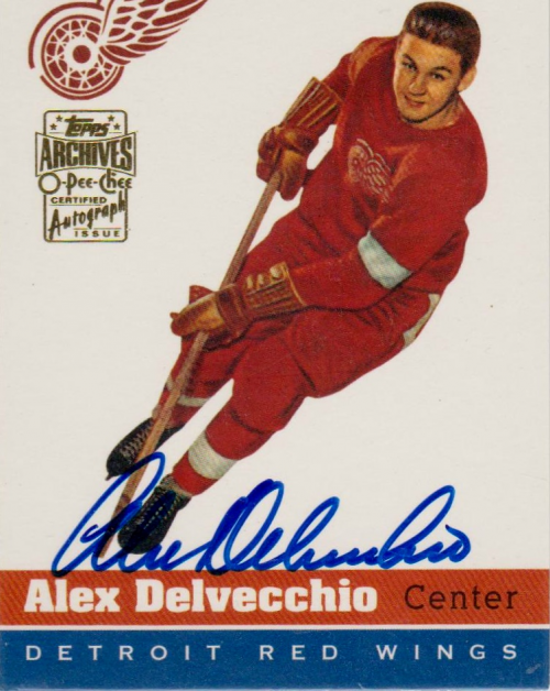 2001-02 Topps Archives Autographs #13 Alex Delvecchio