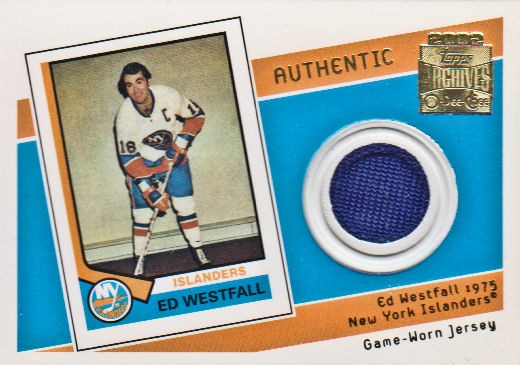 2001-02 Topps Archives Relics #JEW Ed Westfall J